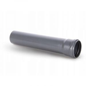 Tube d'&eacute;vacuation PVC 75 mm &ndash; Longueur 250 mm &ndash; Mat&eacute;riau PVC-U gris &ndash; Conforme norme PN-EN 12200 pour assainissement interne