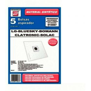 Sac Aspirateur 5 Sacs Synthétiques LG Solac Bluesky Bomann 5 Unités 915667