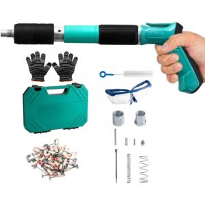 Cloueuse &eacute;lectrique, cloueuse &agrave; b&eacute;ton avec clous, kit de cloueuse de menuiserie efficace, cloueuse &eacute;lectrique pour fixation murale, cloueuse