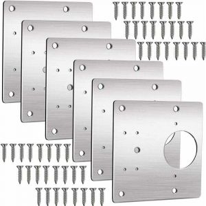 Plaque de R&eacute;Paration de Charni&egrave;Re, Kit de R&eacute;Paration de Charni&egrave;Re de Fen&ecirc;Tre de Tiroir de Meubles D'Armoire 9 9 Cm Pour Charni&egrave;Res D'Armoire de