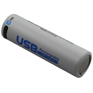 Pile 1.5V 1700mAh Compatible 14500 AA avec Port USB-C Rechargeable