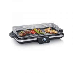 Plancha Electrique - Planche SEVERIN - PG8564 - Surface cuisson 50x30cm - en fonte anti-adhésive - Jusqu'a 230°C - 2300W