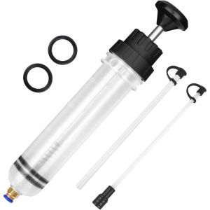 Seringue a Huile,500CC Injecteur Extracteur avec 2 Tuyaux Seringue a Huile Une Paire D'anneaux en Caoutchouc de Rechange Huile Aspiration Seringue