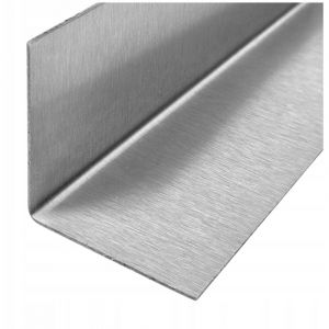 Corni&egrave;re en acier inoxydable 60x60x1,5 mm - Bande de finition int&eacute;rieure de 50 cm