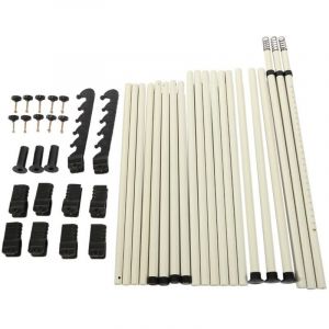 Systeme Penderie Telescopique Garde-robe 4 Poles V&ecirc;tements Hauteur et Largeur R&eacute;glable Porte-Manteau T&eacute;lescopique Organisateur de Penderie - Ulisem