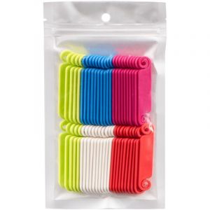 50 &eacute;tiquettes Identification de C&acirc;ble, &eacute;tiquettes de C&acirc;bles Multicolores, &eacute;tiquettes pour Fils de Marquage, Syst&egrave;me de Marquage, Gestion des C&acirc;bles