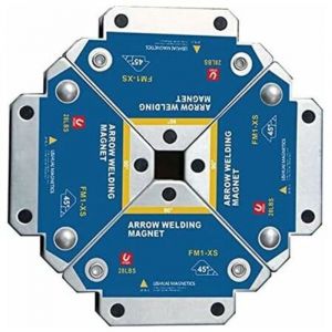 Aimant Soudure, 4 PCS Soudure Aimant Force de Maintien 12.5kg de Soudure Equerre de Support Positionneur Magn&eacute;tique 45 &deg; 90 &deg; 135&deg; Outils de