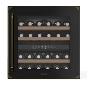 Klarstein - Vinsider Victoria 36 Cave à Vin - 36 Bouteilles, 2 Zones, 5-22°C, Commande Tactile, Éclairage led, Protection uv, Encastrable, Frigo à