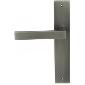 Bouton double ovo&iuml;de en aluminium finition &eacute;poxy noir avec carr&eacute; inox 6 x 90 mm - SAS DUBOIS INDUSTRIE