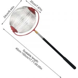 Ramasse-noix t&eacute;lescopique - Ronde pour pelouse et ext&eacute;rieur - Cueille fruits et noyaux - L&eacute;ger et ergonomique - Jardinniers et propri&eacute;taires de