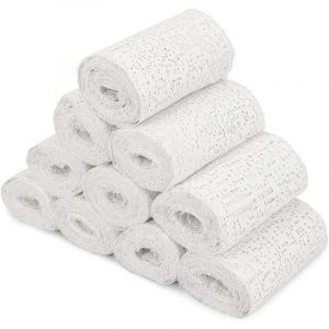 10x Bande de pl&acirc;tre - Bandes pl&acirc;tr&eacute;es en Tissu - Mat&eacute;riel Moulage d&eacute;coration Sculpture - Art cr&eacute;atif - Aussi pour Le Corps -7.5cm2.7m