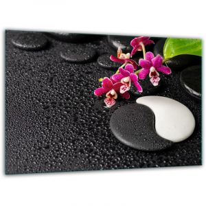 Planche à découper en verre trempé 30 x 22 cm Noir