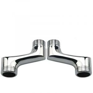 Raccord Contre Coud&eacute; Douche,Laiton Coud&eacute; R&eacute;Ducteur,Bras Pivotant R&eacute;Glable,Raccord Mural Contre Coud&eacute;,Raccord Excentr&eacute; 1/2 3/4,Chrome