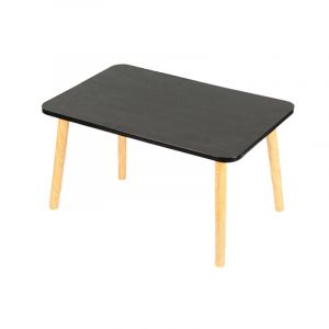 Table Rectangle Multifonction en MDF et Bois de H&ecirc;tre Bureau Compact 60X40cm pour Chevet/Fen&ecirc;tre/Lit Surface Anti-Rayures & haut 32cm