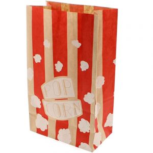 Lot de 500 sacs à pop corn en papier kraft ingraissable - 2,5 litres