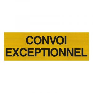 Panneau Convoi Exceptionnel - Aluminium - 1200 x 400 mm