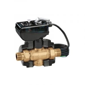Vanne de zone &agrave; sph&egrave;re &agrave; trois voies, motoris&eacute;e avec isolation 1/2", tension 230V Caleffi 645342 1/2"