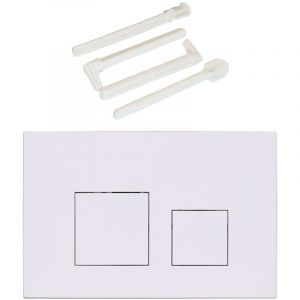 Plaque de commande WC suspendu – Compatible Geberit Sigma 20, UP300 & UP320 – Plaque de déclenchement Geberit pour chasse d’eau double, silencieuse,
