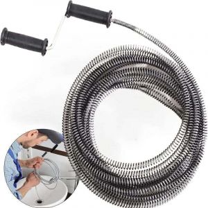 Vente chaude-D&eacute;bouchage de tuyau D&eacute;bouchage de furet, d&eacute;bouchage de manivelle Poign&eacute;e rotative de 3 m, d&eacute;bouchage d'&eacute;vier pour les blocages