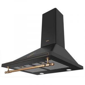 Hotte retro d&eacute;corative murale - AMICA - OKC6212RA - 76/104 x 60 x 50 cm - Noir