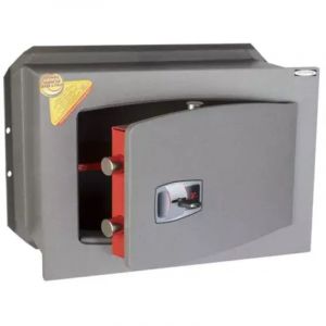 TECHNOMAX &ndash; Coffre-fort &agrave; emmurer &agrave; cl&eacute;, certifi&eacute; EN 14450:18-S2, 4 p&ecirc;nes, 18 L, 27x39x24 cm