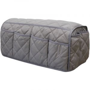 Organiseur d'accoudoir de canap&eacute;, chaise, sac de rangement antid&eacute;rapant, compatible avec tablette, t&eacute;l&eacute;phone, tablette, livre, magazines,
