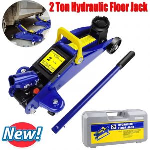 Dayplus - Chariot hydraulique, cric de sol, profil bas, pour voiture, fourgonnette, garage, tuv, sans effort.