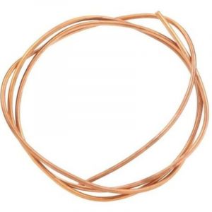 Tuyau de Tube en Cuivre de 2m, Tube de Cuivre 6mm (OD), 5mm (ID), Tube en Cuivre Souple C1100 T2, pour R&eacute;frig&eacute;rateur de Climatiseur,A