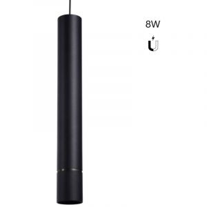 Barcelona Led - Spot suspendu led sur rail magnétique 48V - 8W - Noir - Blanc Neutre