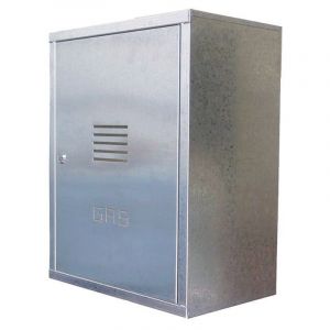 Coffret de compteur de gaz en tôle galvanisée h60 l45 p24