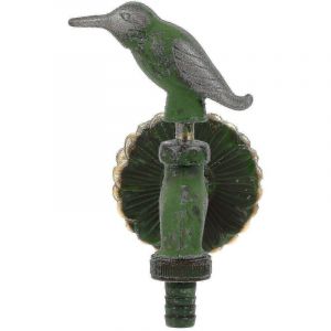 Robinet en cuivre &agrave; motif animalier pour jardin, robinet mural d&eacute;coratif. (1 pi&egrave;ce)