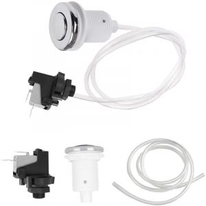 Interrupteur &agrave; bouton-poussoir pneumatique 250 V pour piscine, spa, maison, jacuzzi, marche/arr&ecirc;t, bouton-poussoir en acier pour spas et piscines