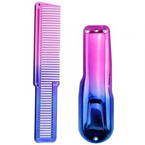 Tondeuse électrique Barbershop - Coque modifiée - Housse de tondeuse à cheveux avec peigne dégradé de couleur