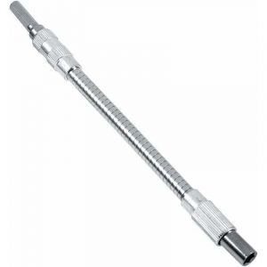 ZVD - Porte-embout de tournevis, Tiges flexibles de tournevis, extension tournevis porte embout magnetique Rallonge de 6,35 mm, Tige flexible,20CM