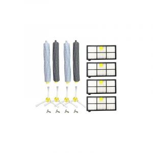 Kit Pièces accessoires pour Aspirateur iRobot Roomba serie 800 805 850 860 865 866 870 871 880 886 890 891 895 896 900 960 965 966 980, 16in1