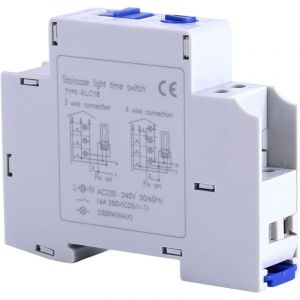 Relais temporis&eacute; 220 V, minuterie de couloir, minuterie &eacute;lectronique, relais d'escalier, appareils m&eacute;caniques.