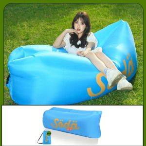 Canapé gonflable avec sac de transport, chaise de plage portable, étanche et anti-fuite, idéal pour le camping, les voyages, la randonnée et la