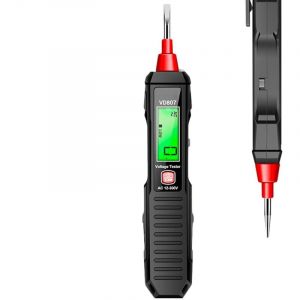 Testeur de Tension Voltm&egrave;tre V&eacute;rificateur Intelligent pour Circuit,Testeur R&eacute;actif 0-300V AC pour Tension et Circuits Automobile et Domestique