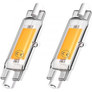 5W R7s 78MM Ampoule LED de J78 COB filament, 500 lumens 360 degrés, ampoule halogène 30W 48W 50W équivalent, parfait pour maison, cuisine, pièce,