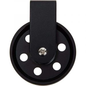 Accessoires D'&Eacute;clairage Ext&eacute;rieur Lustre Poulie Roue Pour Lampe Noir Vintage Poulie C&acirc;ble Poulie Pendentif Luminaires Noir Poulie Roue Corde &Agrave; Linge