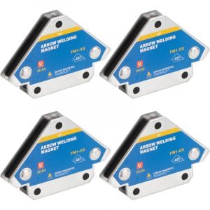 Aimant de Soudure avec Force de Maintien 13kg/28LB - &Eacute;querre de Soudage Magn&eacute;tique pour Positionneur d'Angle (4PCS)