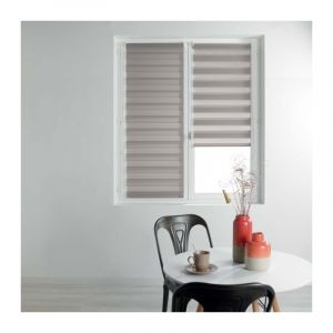Store Enrouleur Jour Nuit 'Daynight' 60x90cm Taupe