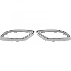 Couvercle d'embout d'&eacute;chappement chrom&eacute; brillant, garniture de remplacement pour mercedes-benz A B C E GLC classe cls W177 W247 W205 W213 X253 C257