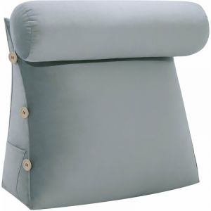 Vercart - Coussin de Lecture Incliné Oreiller Traversin Compensé Soutien Dos Triangulaire Coussin à Coins Support Lombaire avec Polochon Tête de Lit