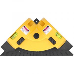 Ligne laser &agrave; angle droit &agrave; 90 degr&eacute;s, niveau carr&eacute; de projection de ligne de niveau laser vertical horizontal, pour installation murale, pose de