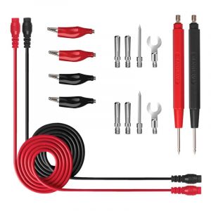 16Pcs Accessoires de kit de test de fil de test de multim&egrave;tre professionnel multifonction, outil de sonde &agrave; pince crocodile, t&ecirc;te banane, pour test