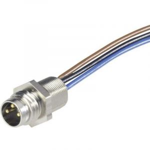 Embase Hirschmann elst 4408 rv fm 805 933 147-001-1 M8 embase m&acirc;le 0.50 m Nombre de p&ocirc;les: 4 1 pc(s)