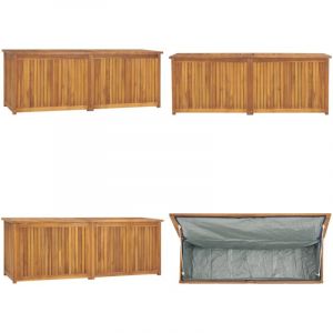 Vidaxl - Boîte de jardin 150x50x55 cm Bois massif de teck - Boîte De Jardin - Coffre De Jardin - Rangement Extérieur - Bois De Teck - Meuble De