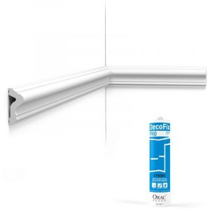 Orac - Pack 10 m&egrave;tres Cimaise murale P8020 avec colle x Cimaises-et-plus - 6x2,5