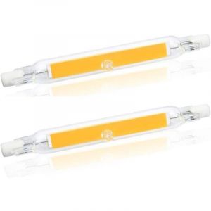 5W R7s 78MM Ampoule LED de J78 COB filament, 500 lumens 360 degr&eacute;s, 30W 48W 50W &eacute;quivalent (2pcs, Lumi&egrave;re du jour 4000K)